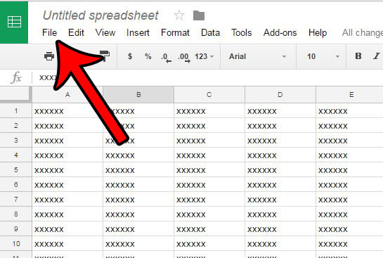 Google Sheets File Button